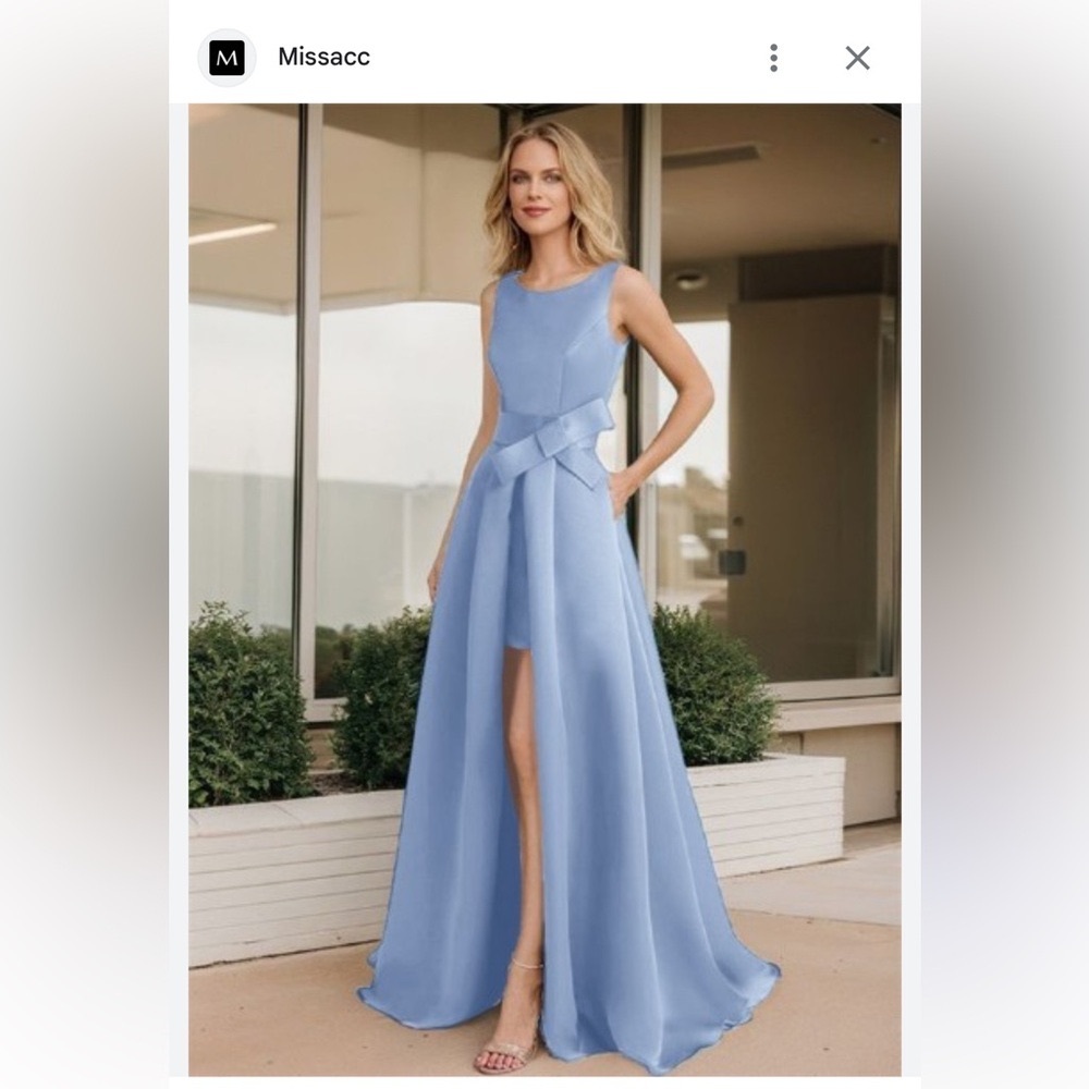 Mother of The Bride Elegant Blue MISSACC Evening Gown! - Picture 4 of 16